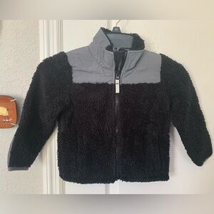 Cat & Jack Black & Gray Fleece Jacket, Size 3T
